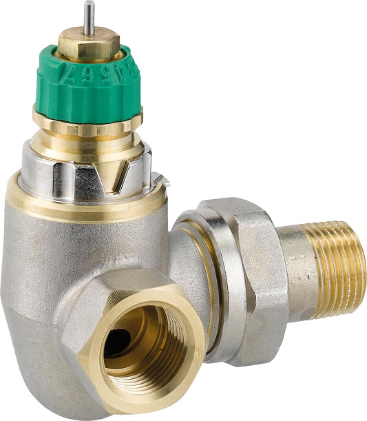 Thermostat-Ventilunterteil Danfoss Dynamic Valve RA-DV, DN10(3/8"),Winkeleck links