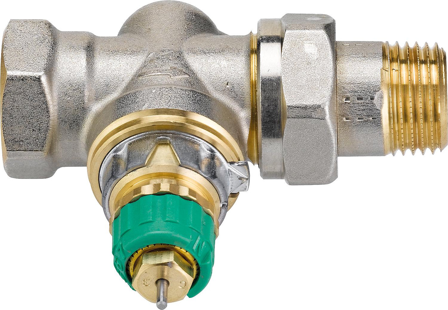 Corps de vanne thermostatique Danfoss Dynamic Valve RA-DV, DN10 (3/8"), passage direct