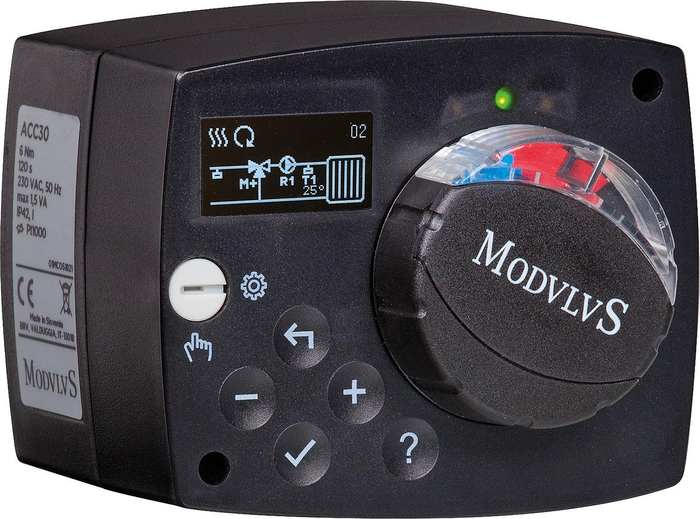 Festwertstellmotor ACC30 Easyflow 230V/50HZ, Einstell- bereich 10-95°C