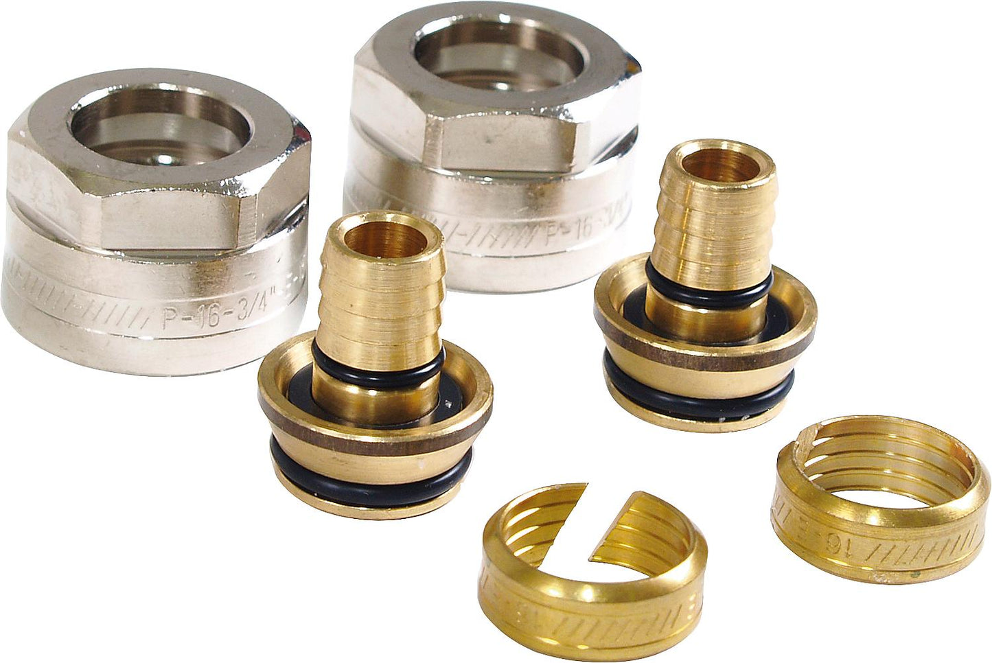 EVENES Slim compression fitting 12x1.5mm, pack of 2