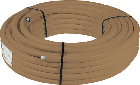 Metal composite pipe in rolls 16 x 2mm with 15mm insulation, pack size = 50m