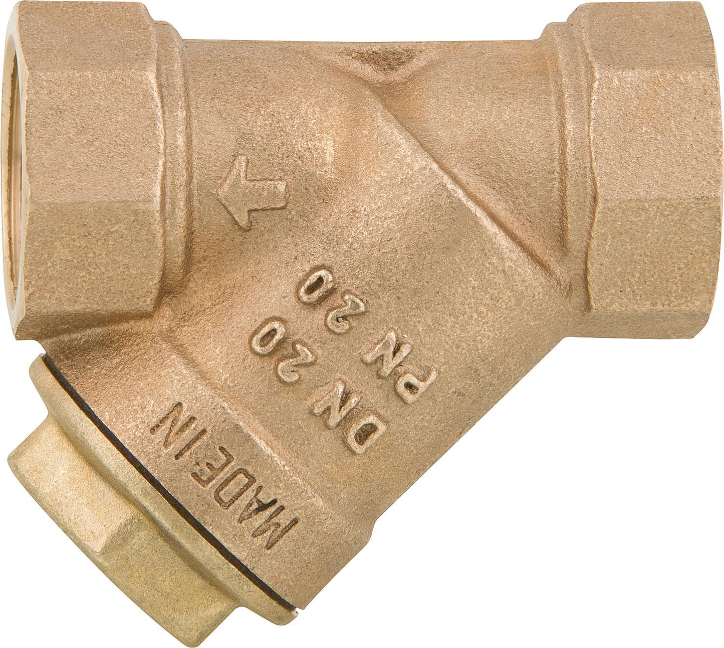 Dirt trap, red brass with stainless steel screen R 3/8" (W2)