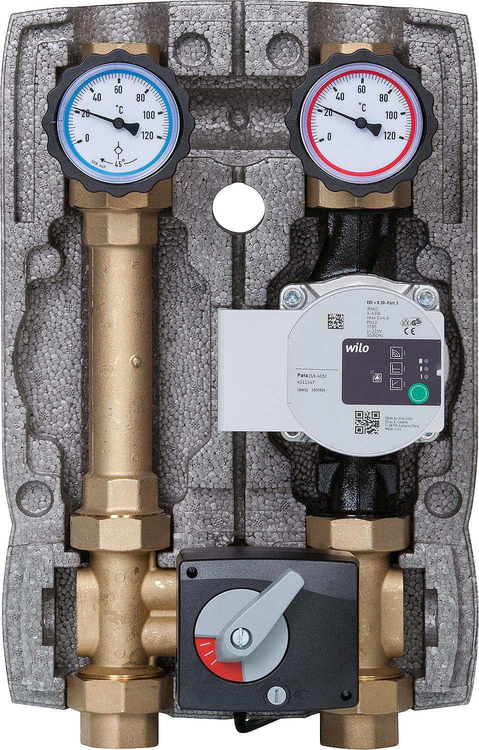 Circuit de chauffage Easyflow DN 25 (1"), type 3, avec mélangeur 4 voies