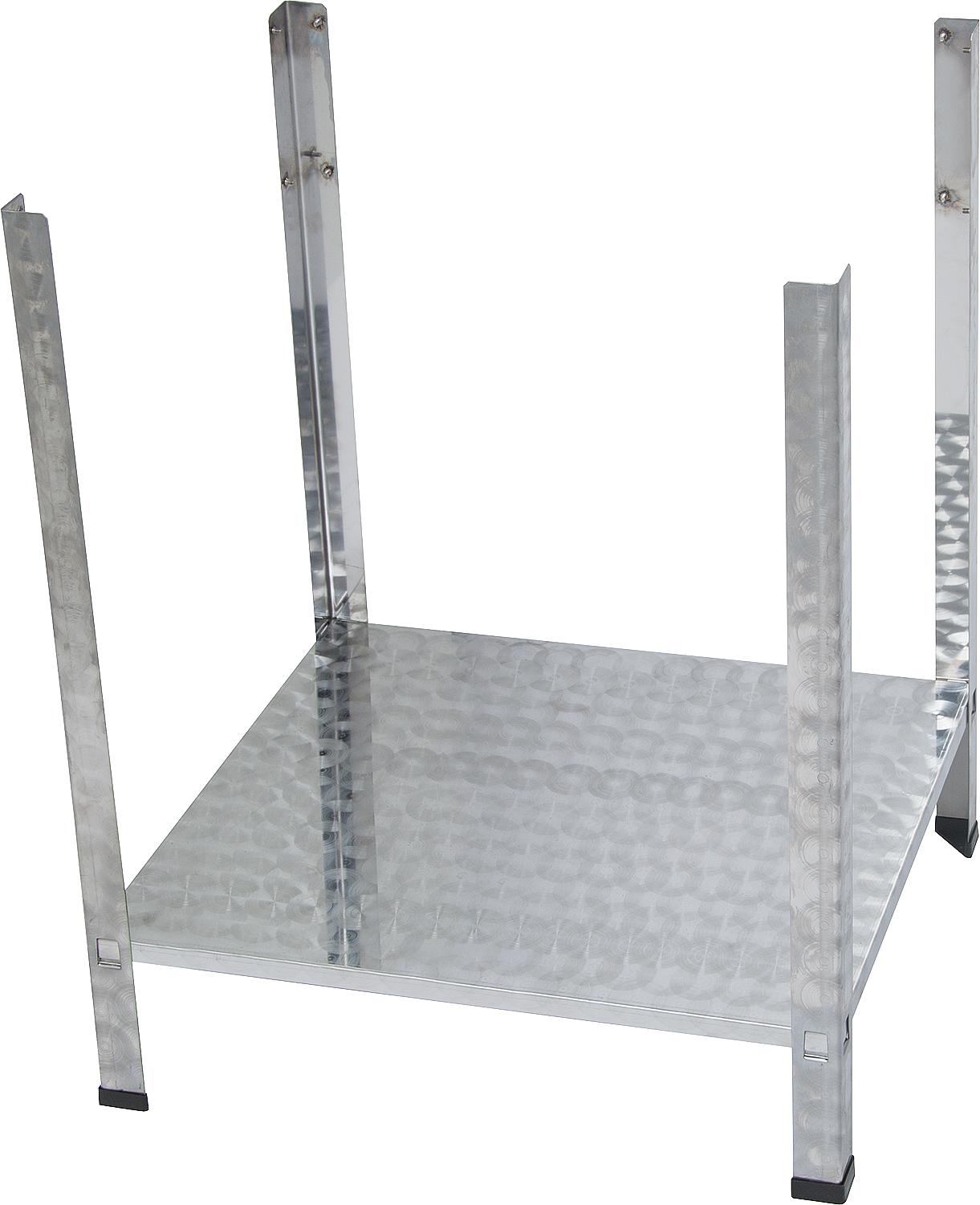 Stand feet with intermediate shelf, accessory for professional-grade griddle Profi 3 (90 032 47)