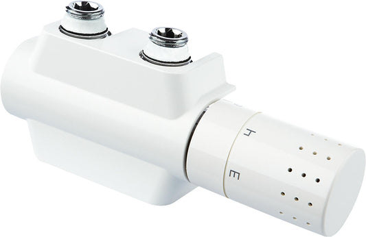 Simplex Variodesign valve block, for two-pipe systems, white