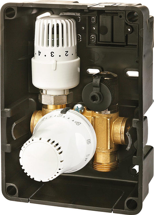 RTL control box Simplex combi box Duo, white cover