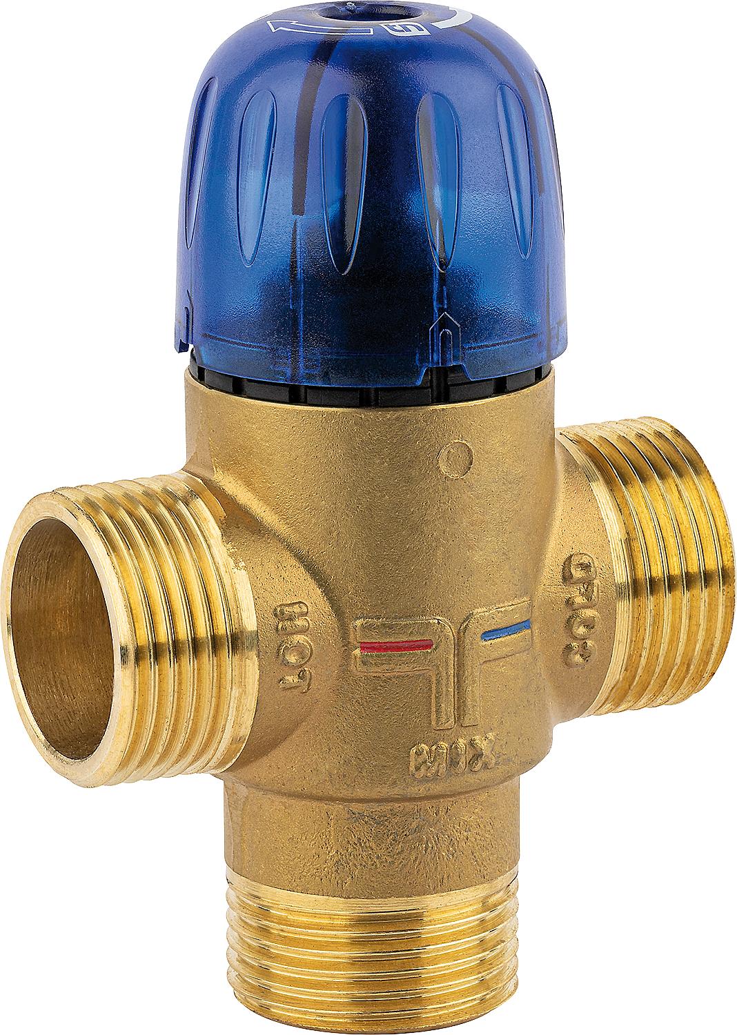Thermostatisches Mischventil Novamix Value DN 15, 35-70°C 3/4", 26l/min, Kvs: 1,6