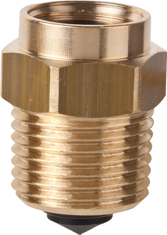 Absperrventil für Schnellentlüfter DN10(3/8"), mit DN15(1/2") AG
