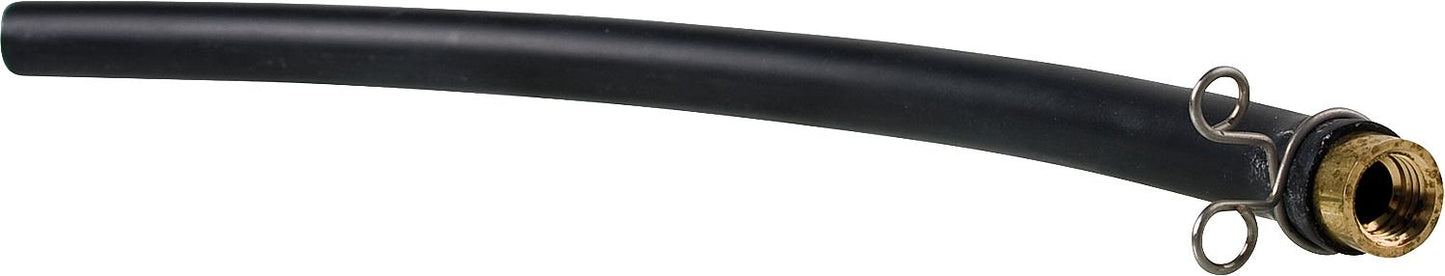 Drain hose with threaded connector