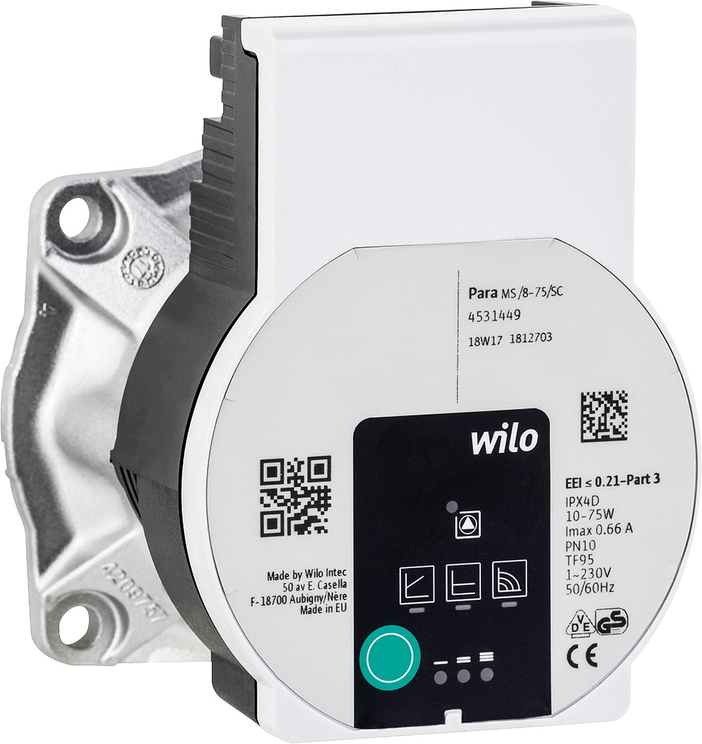 Replacement motor pump head Wilo 25/8 SC, for Easyflow MCCS