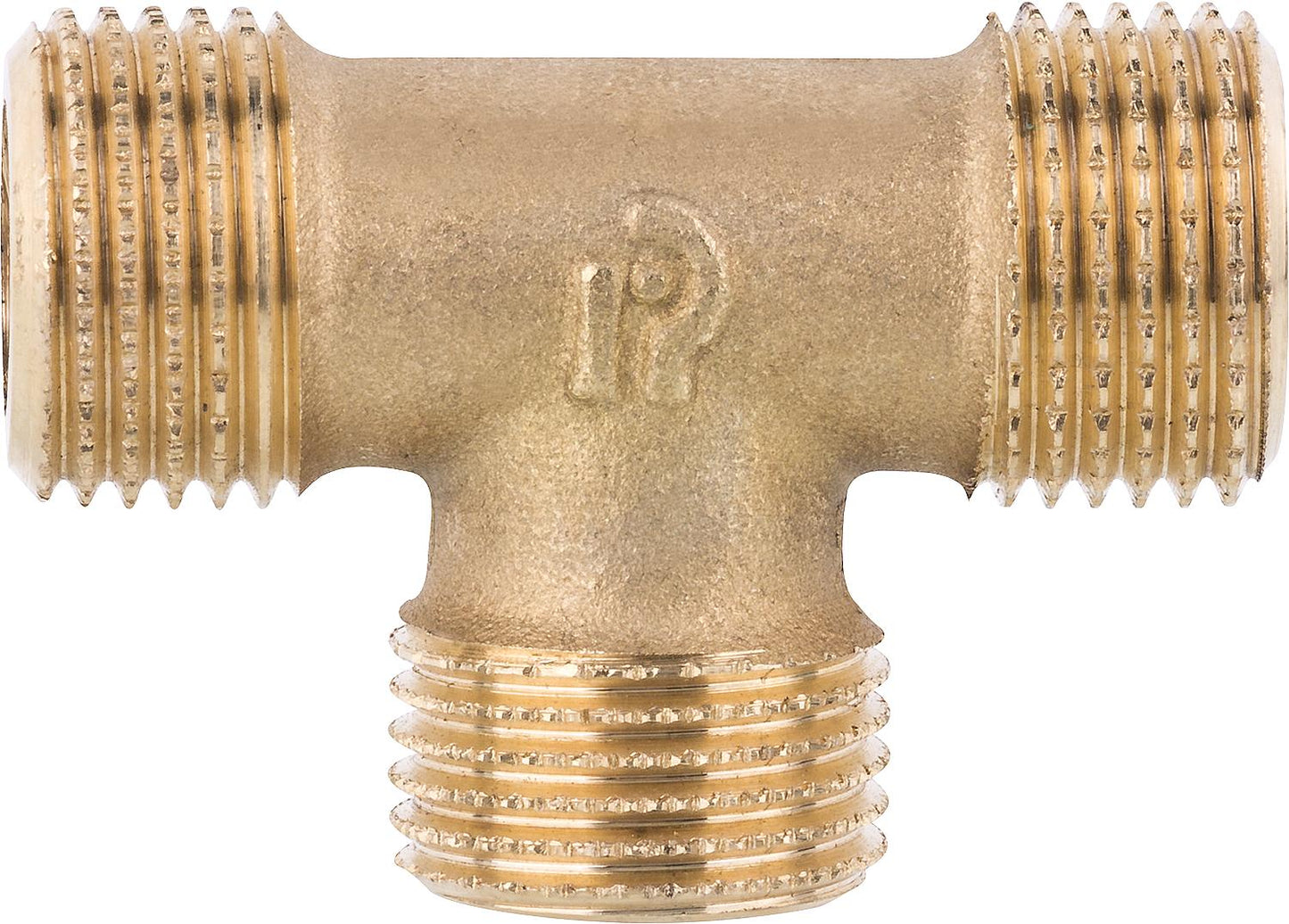 Brass tee, male thread, 1/2" x 1/2" x 1/2", PN10