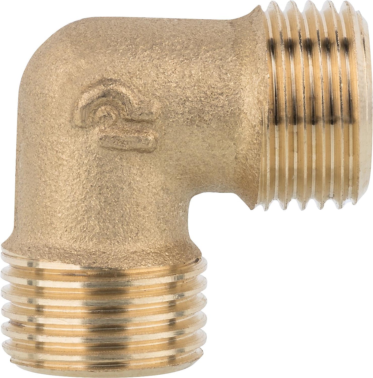 Brass elbow fitting 90° male/male 1/2x1/2" PN10