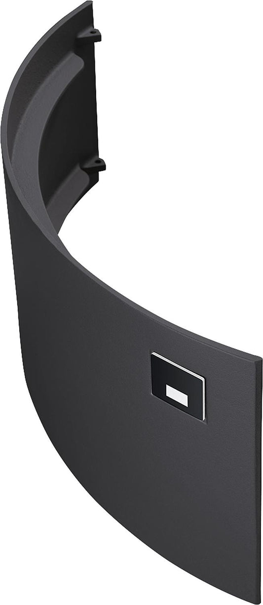 Porte en fonte noire pour compartiment de rangement du bois, compatible avec Polar Neo 6 et Neo Corner.