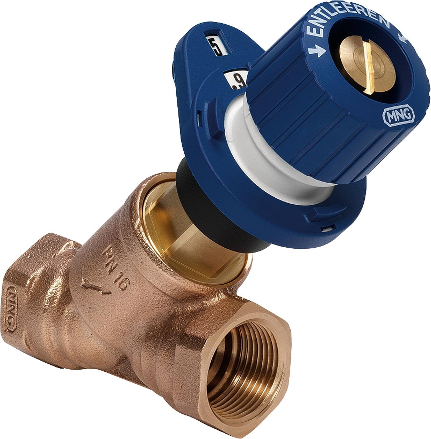 Strangregulierventil Honeywell Kombi-3-Plus, V5010Y DN10(3/8")IG, blau