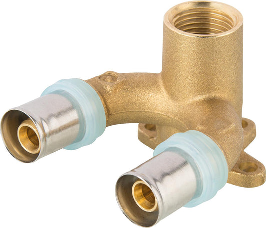 Evenes press fitting for MSVR double wall angle TH contour 16x2mm-1/2"-16x2mm