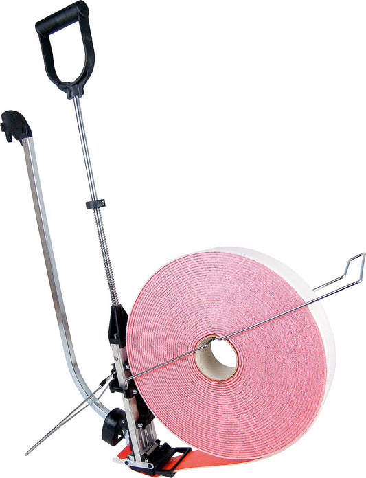 Insulating strip holder including adapter and roll fixing kit