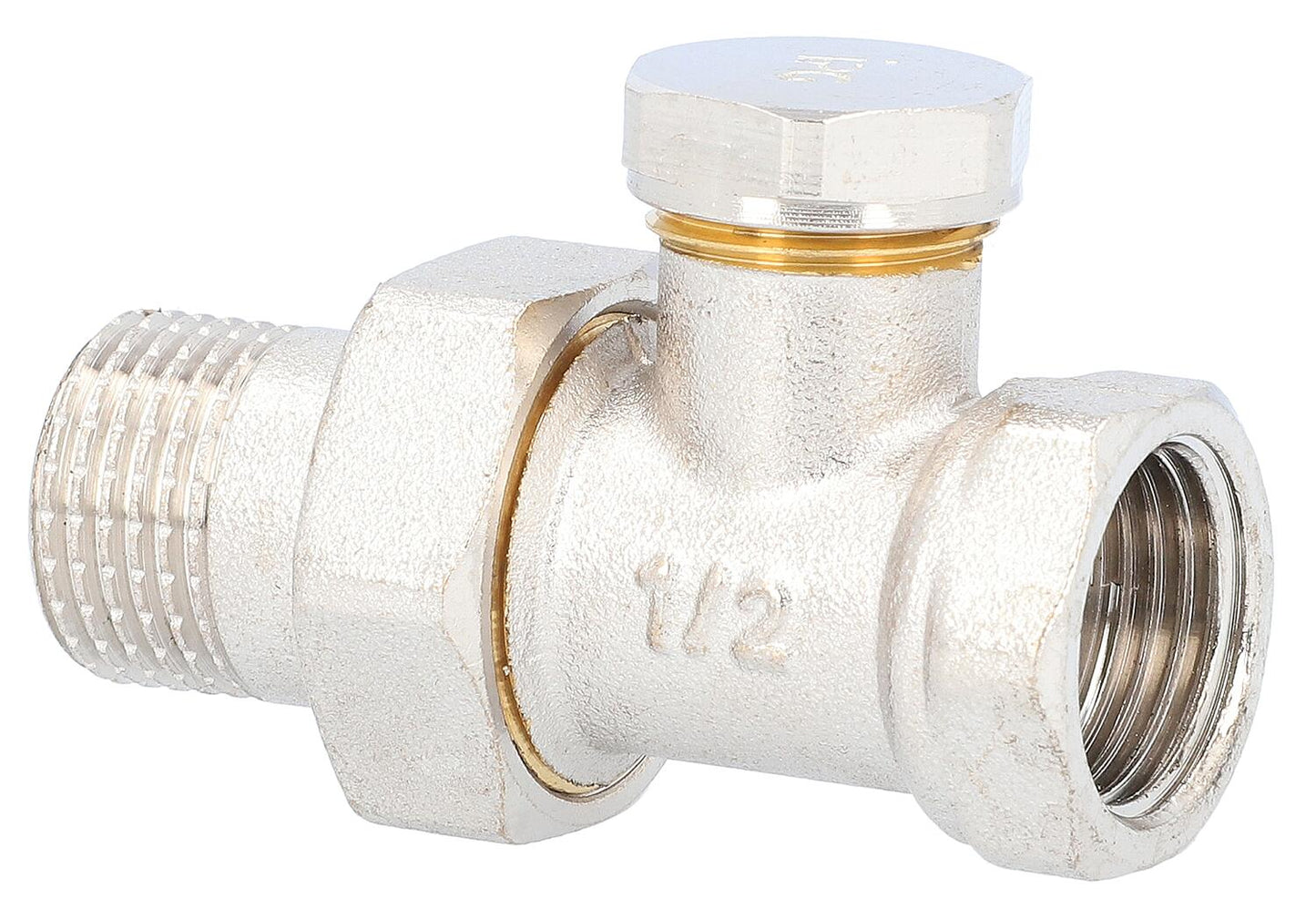 Return fitting DN10 (3/8"), straight through