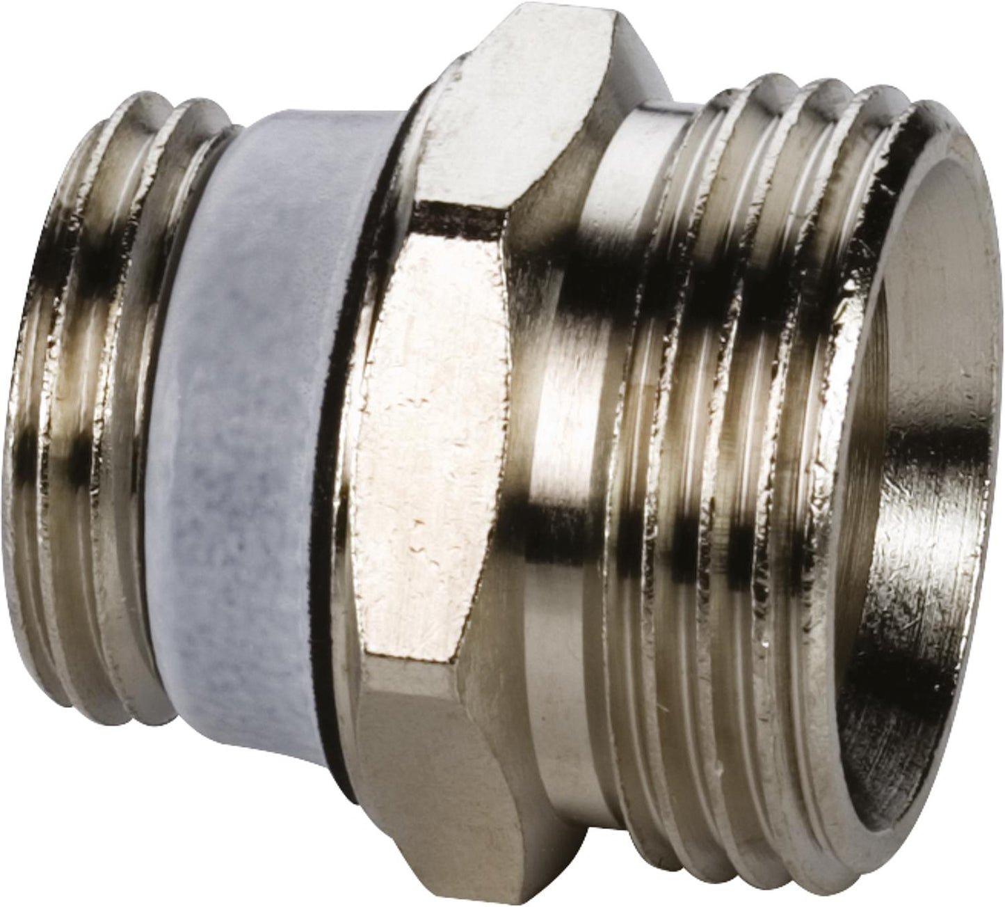 Connection nipple 1/2" male thread x 3/4" front/n