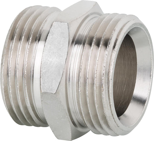 Eurocone coupling nipple 3/4" x 3/4" nickel-plated brass