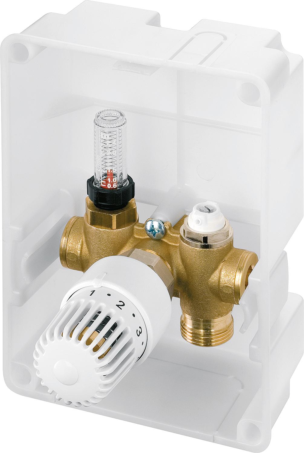 Control box SI cover in white with topometer 3/4" connection