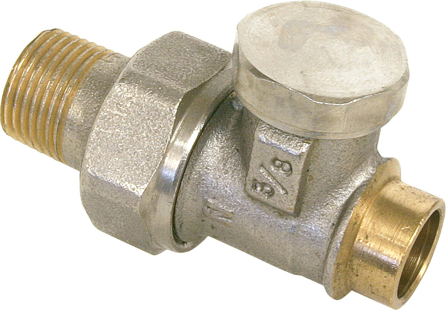 Return fitting DN15 (1/2") x 15mm solder connection, straight through