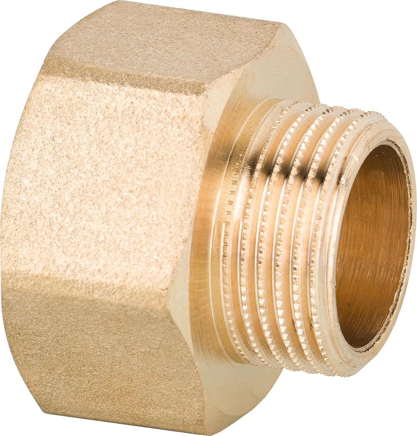 Pointed socket brass DN15 (1/2") IT x DN8 (1/4") AG PN10