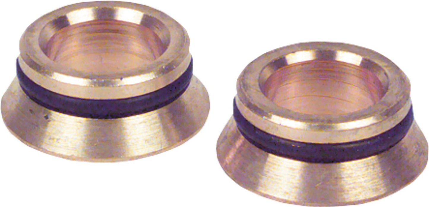 Eurocone adapter set, brass, cone x flat (2 pieces)
