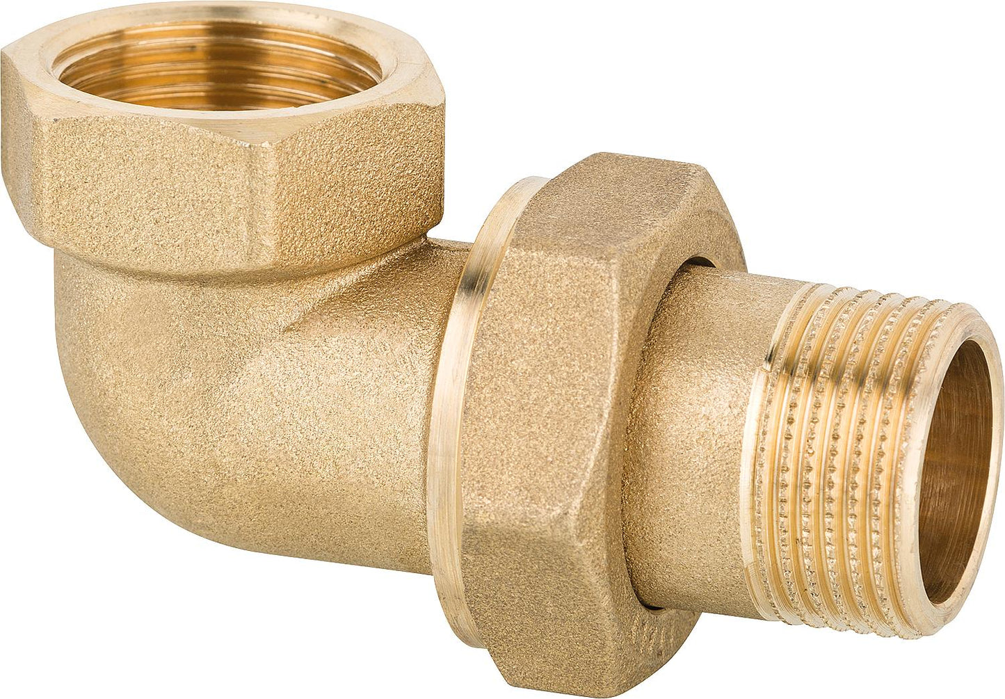 Angle screw connection brass DN10 (3/8") AG PN10