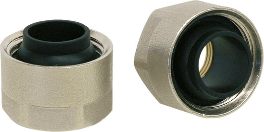 Compression fitting, soft sealing, 3/4" for copper/mild steel and stainless steel pipe, 15 x 1, 1 set of 2 pieces!!