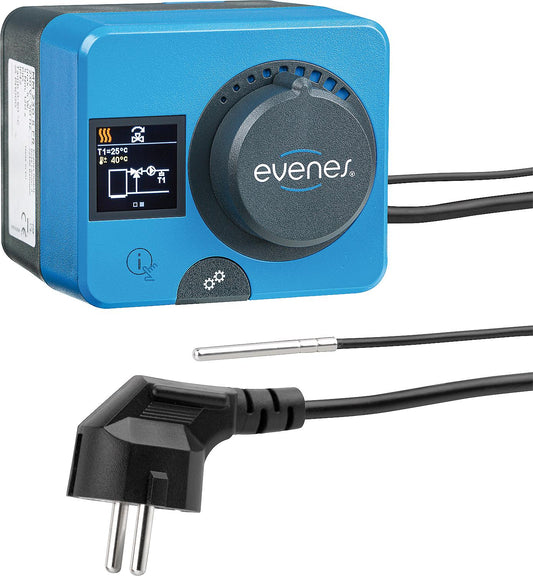 Stellmotor mit Festwertregler Evenes MMF230.10.120, mit Anbausatz AMM1