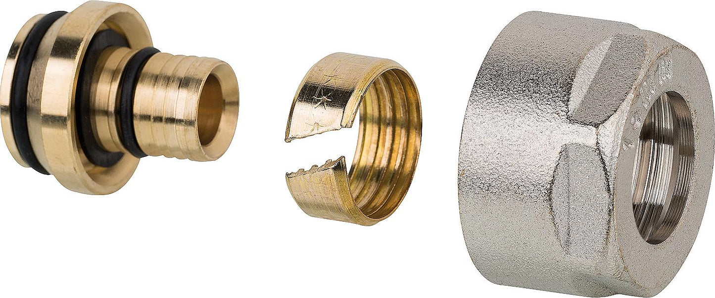 Eurocone compression fitting DN20 (3/4") x 14 x 2.0 mm, pack size = 2 pieces