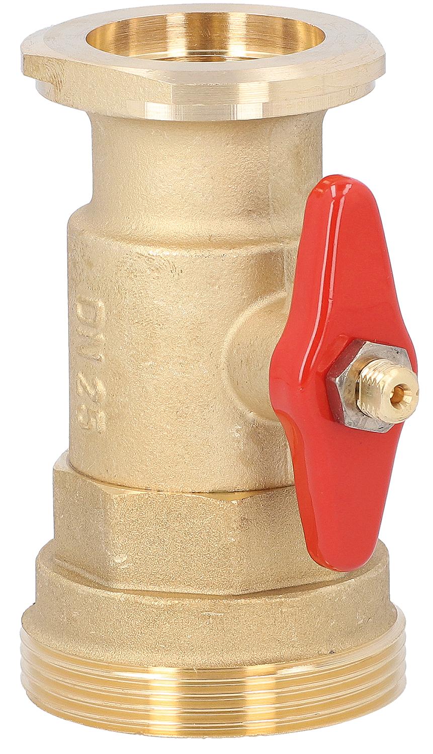 Easyflow flanged ball valve for heating circuit set DN32 (1 1/4") with DN50 (2") male thread + flange