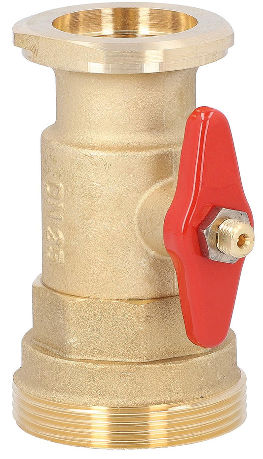 Easyflow flanged ball valve for heating circuit set DN32 (1 1/4") with DN50 (2") male thread + flange