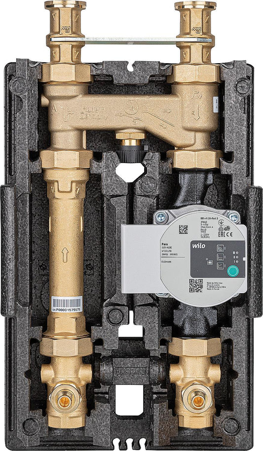 Solid fuel charging set Heatbloc K36, DN25(1"), thermoregulator 60°, Wilo Para SC25/6-43