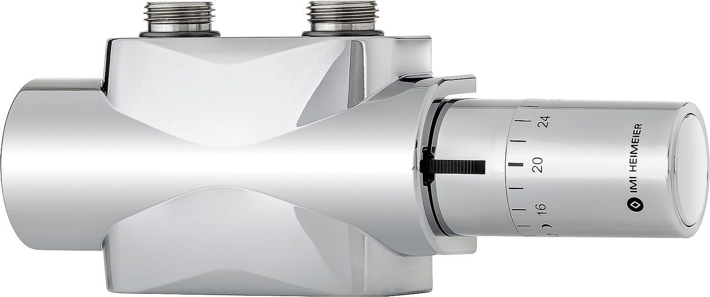 Heimeier Multilux 4-Eclipse set with halo, dual-pipe operation 3/4", chrome-plated