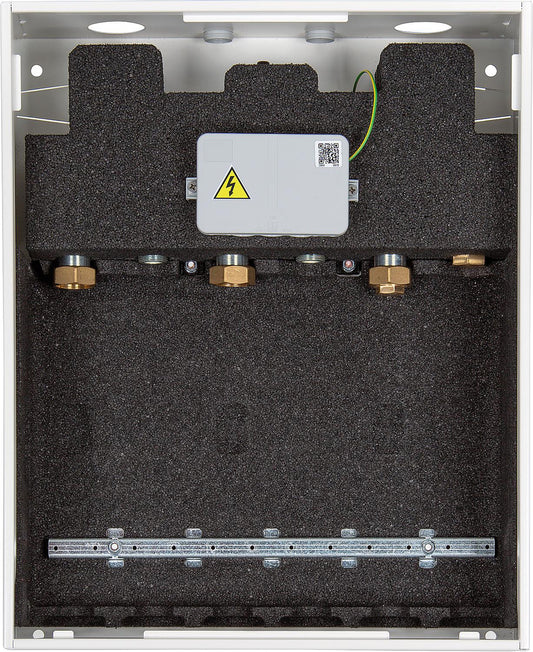 Easyflow modular manifold box for 3 heating circuits with hydraulic separator