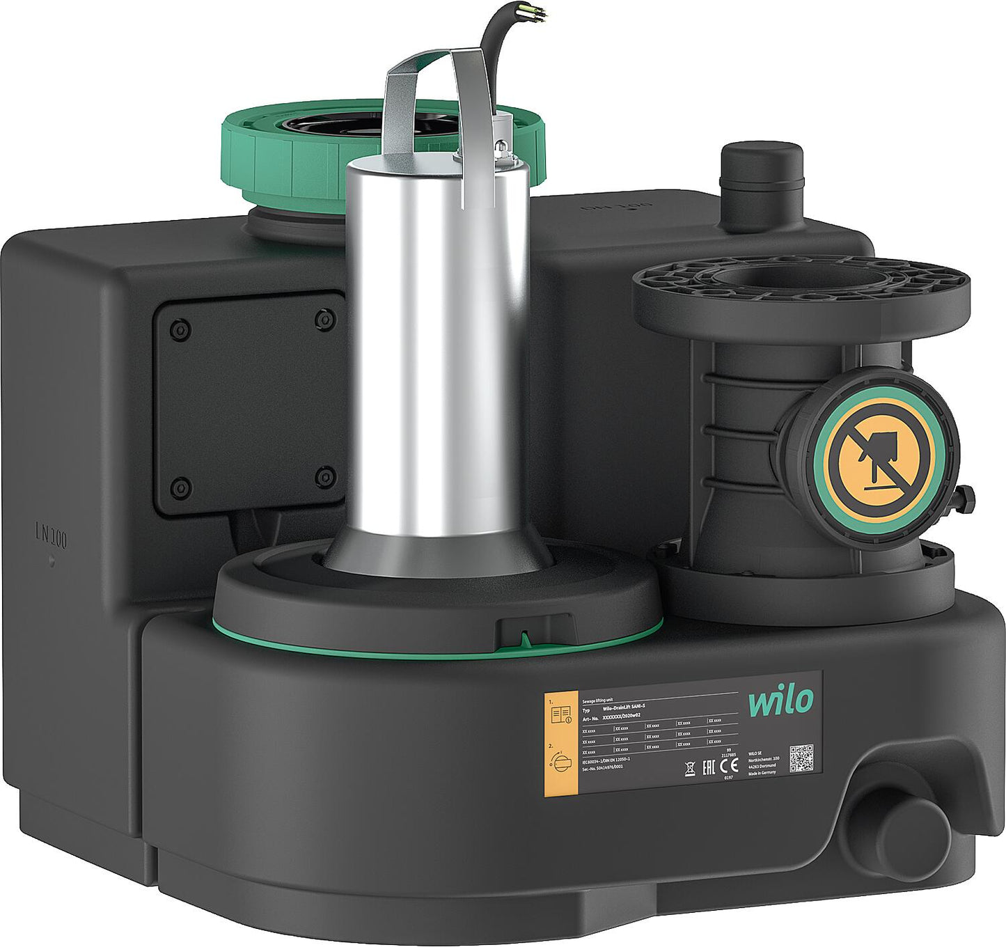 Abwasser-Hebeanlage Wilo Drainlift SANI S.11M1, 230V