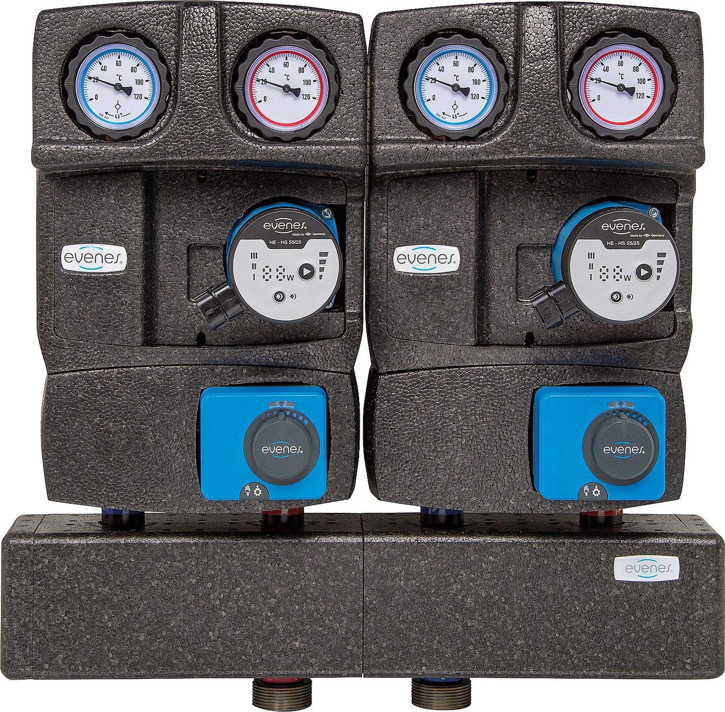 Module distribution group Evenes 2x mixing circuit, DN25 (1")