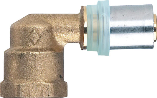 Press fitting for MSVR TH contour transition angle with female thread, 14x2mm - 1/2"