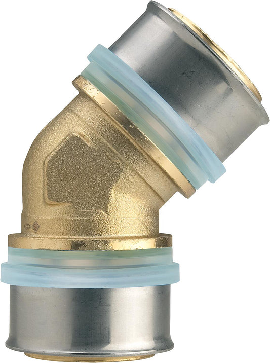 EVENES press fitting for MSVR 45° angle coupling, 26x3 - 26x3mm, TH contour