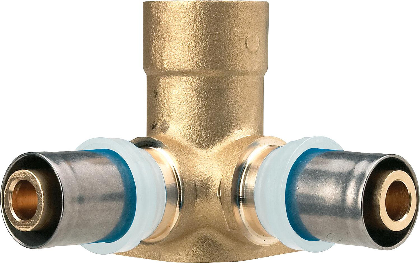 EVENES press fitting for MSVR double wall elbow short 16x2mm-1/2''-16x2mm, TH contour