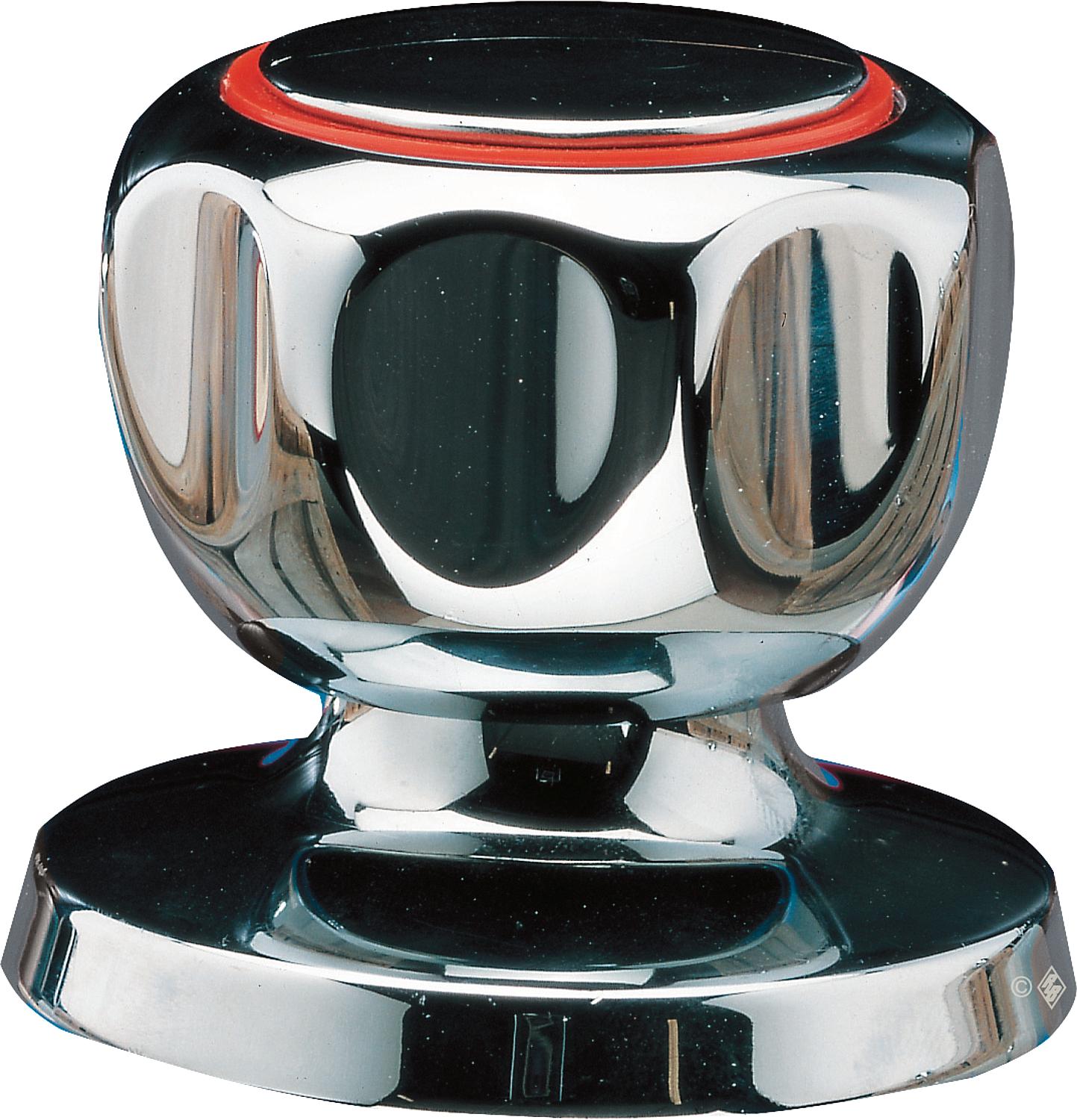 Press fitting EVENES for MSVR round handle chrome-plated with rosette for 90 222 34,90 222 35,90 222 36