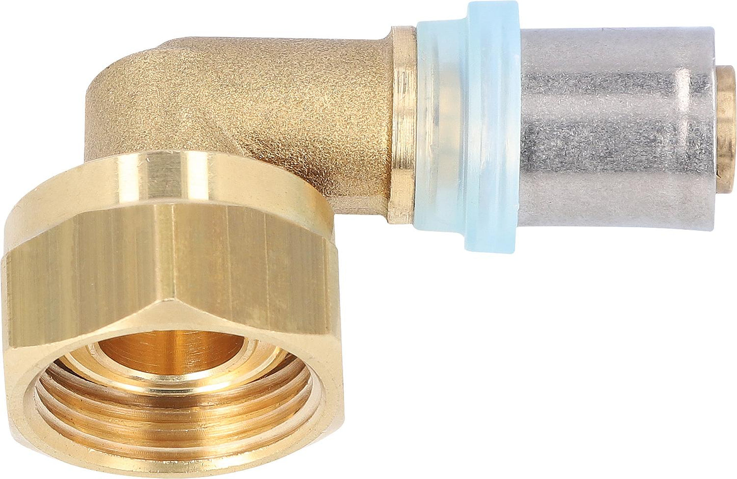 Press fitting TH profile connection screw connection 90° 16x2mm DN20 (3/4") ÜWM