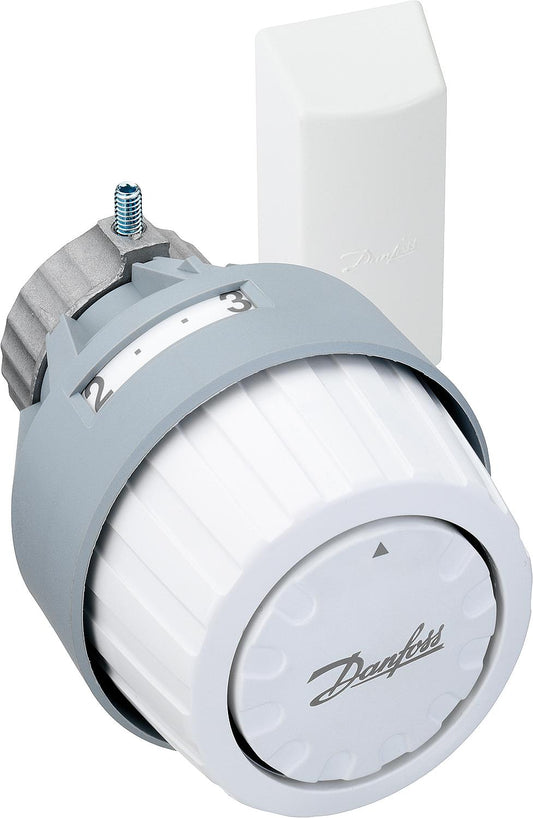 Thermostatkopf Danfoss RA 2922, Farbe RAL 9016, weiss Behördenmodell, Fernfühler