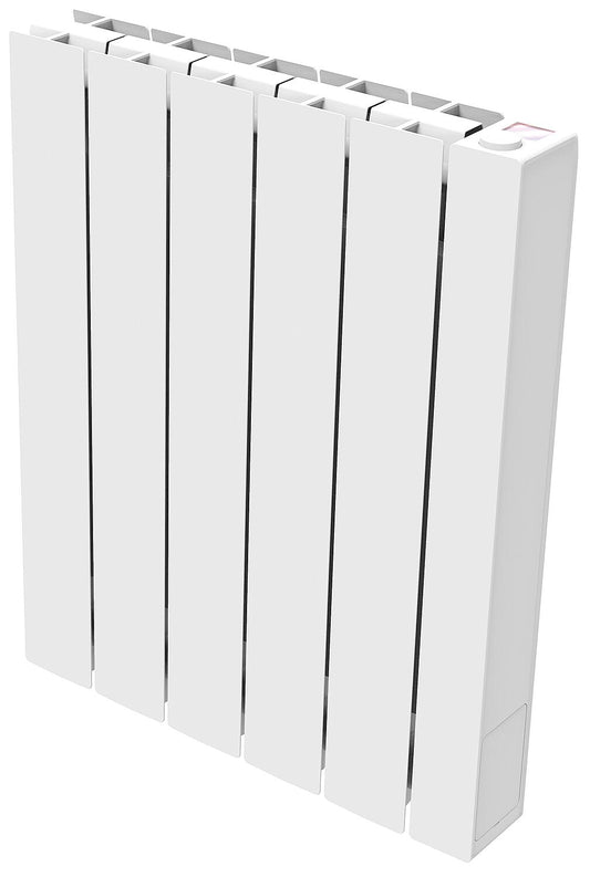 Aluminum electric radiator eBlitz Wi-Fi, 750 watts, white RAL 9010