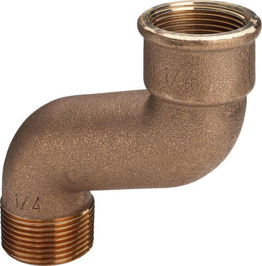 Red brass S-bend offset 70mm type 3004 ixa DN25(1")