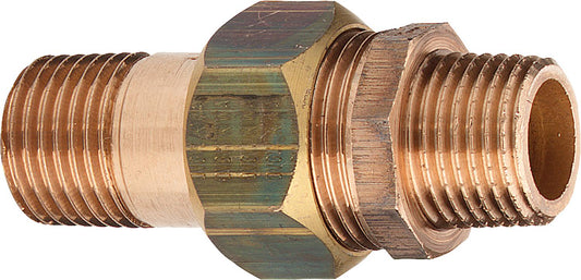 Red brass pipe fitting type 3334 flat sealing axa DN10(3/8")