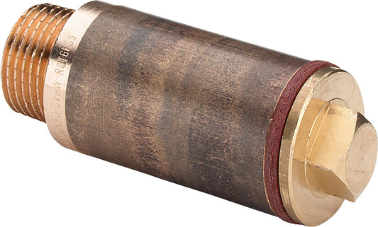 Red brass prefabricated plug type 3527 in DN50(1/2") x 50mm, for milling