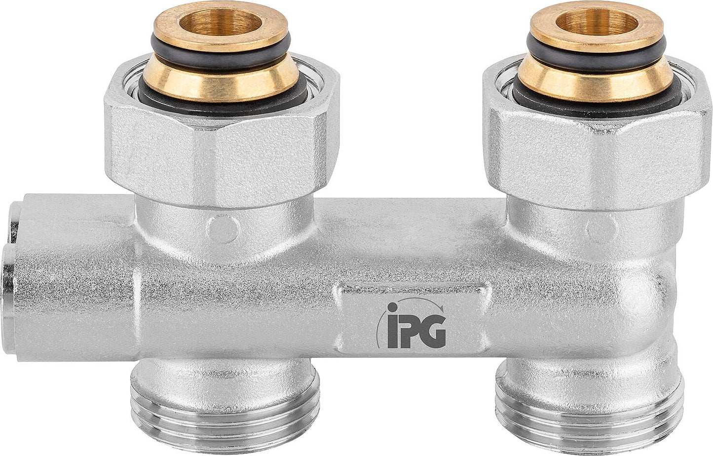 Pièce de déviation à passage direct DN 20 (3/4") avec insert Eurocone, verrouillable
