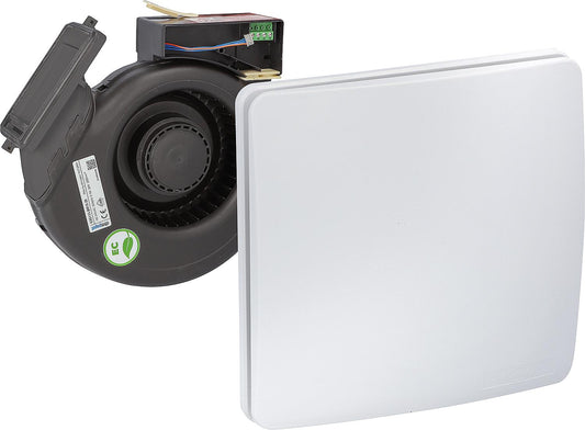 Unité de ventilation Evenes EC avec programmes horaires incluant façade